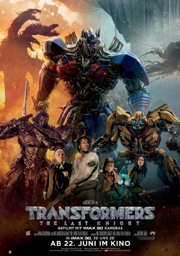 Filmomtale om Transformers: The Last Knight